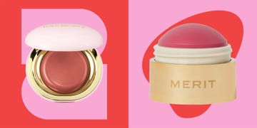 two types of cream blushes from different brands