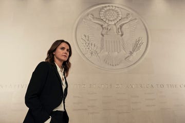 the diplomat keri russell as kate wyler in episode 101 of the diplomat cr alex bailey netflix 2023