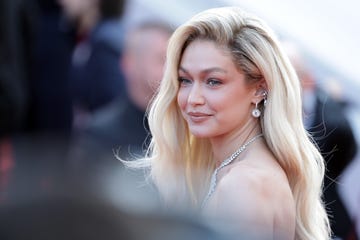 cannes, france may 21 gigi hadid attends the firebrand le jeu de la reine red carpet during the 76th annual cannes film festival at palais des festivals on may 21, 2023 in cannes, france photo by pascal le segretaingetty images