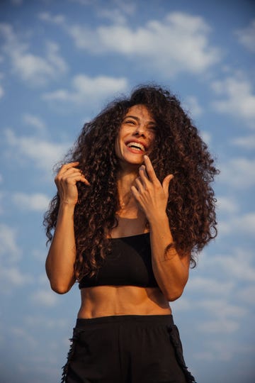 girl with beautiful hair