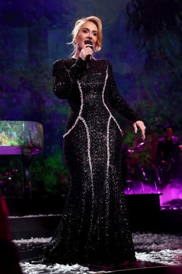 las vegas, nevada january 26 exclusive coverage adele performs onstage during weekends with adele at the colosseum at caesars palace on january 26, 2024 in las vegas, nevada photo by kevin mazurgetty images for ad