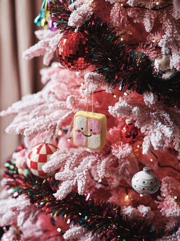 pink christmas tree