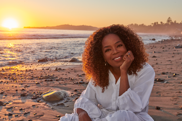 oprah winfrey beach portrait