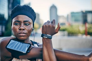 portrait of young female runner