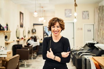 the owner of the hairdresser's shop