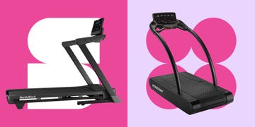 comparison of two fitness machines a treadmill and a curved treadmill