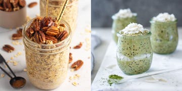 Food, Cuisine, Dish, Ingredient, Mason jar, Pistachio ice cream, Superfood, Vegetarian food, Dessert, Parfait, 