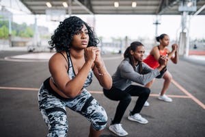 women in private session with female instructor