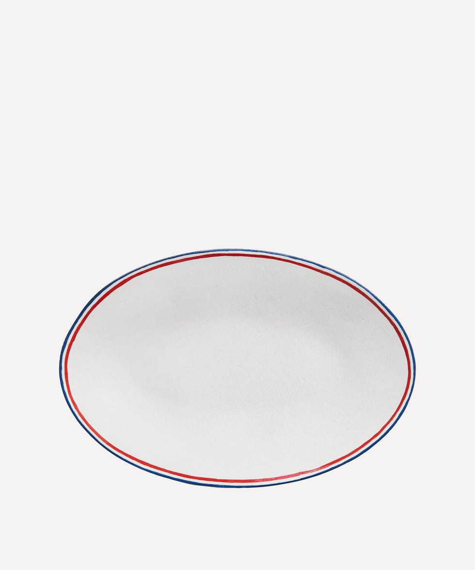 Tricolore Large Oval Platter