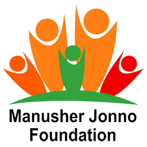 Logo of Manusher Jonno Foundation (MJF)