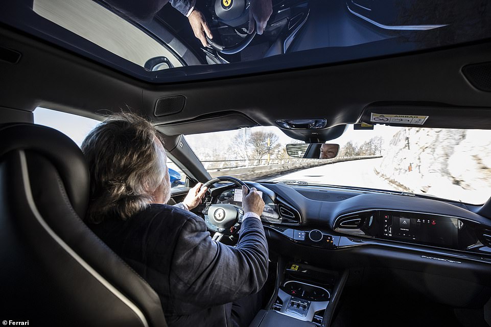 Its higher riding stance means Purosangue has a more commanding driving position, but the cossetting cockpit configuration is the same as on every other Ferrari so the driving position remains intimate and close to the floor