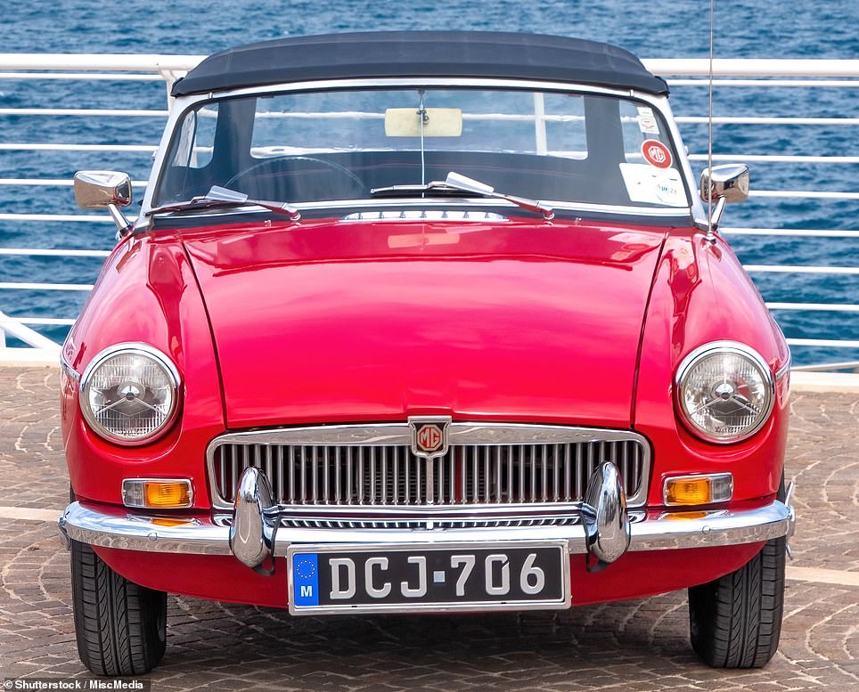 An original MGB roadster