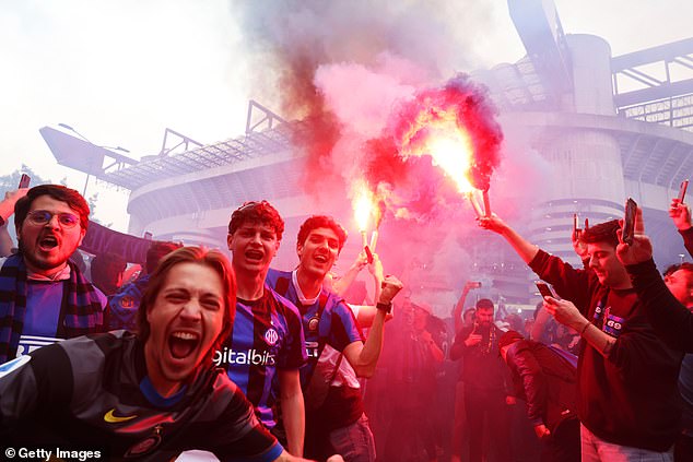 City's opponents in the final, Inter Milan, didn't make the top 10 in the list of loudest fanbases