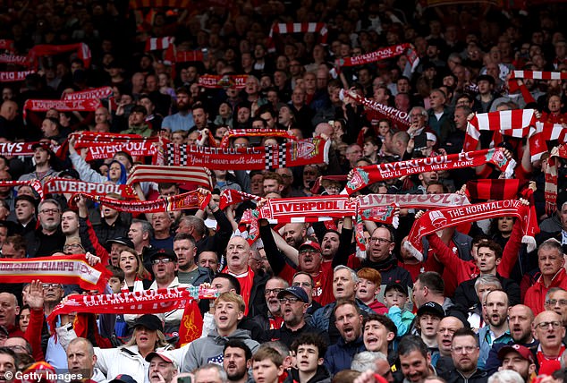 Liverpool topped the list, with Reds fans edging out Barcelona in second and City in third