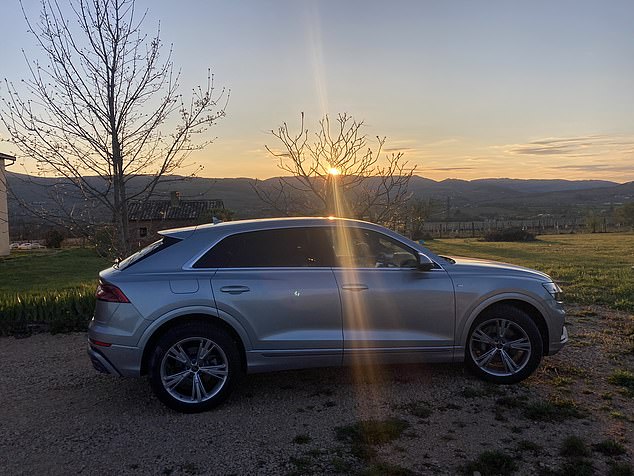 Big gun: The Audi Q8 is a streamlined version of its big Q7 SUV - an updated version is on its way to showrooms soon, but we put the outgoing version to the test