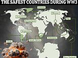 What are the safest countries on Earth if World War III starts? Map reveals the places most likely to survive as Israeli pager bombs spark fear of war in Middle East and wider region