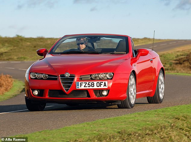 The Alfa Romeo spider is among the more affordable roadsters people think drivers buy because they are having a midlife crisis