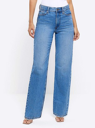 River Island Mid-Rise Straight Jeans, £38 at Very