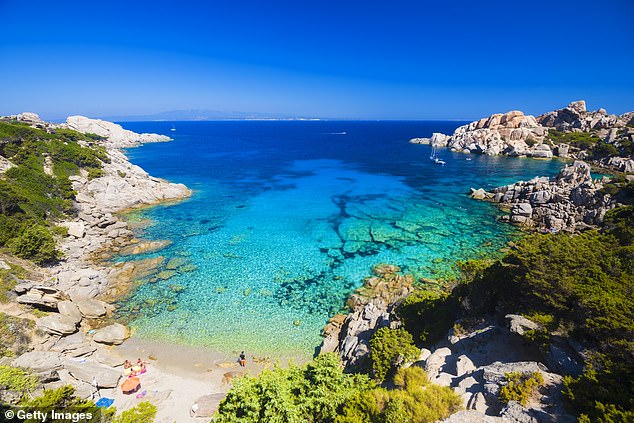 Isolated: Rob McGibbon explores  Above, one of the tucked away bays that dot northern Sardinia