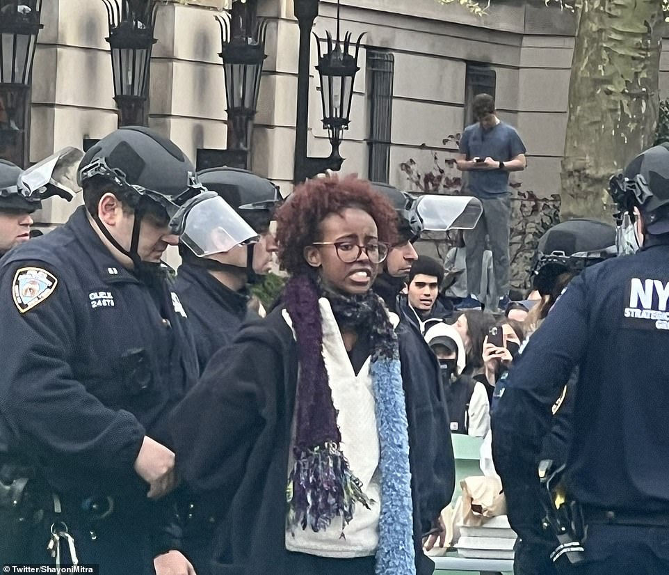 'It is especially important that we remember the power of young people shaping this country today, of all days, as we once again witness the leadership of those peaceful student-led protests on campuses like Columbia and Yale and Berkeley and many others,' Ocasio-Cortez said.