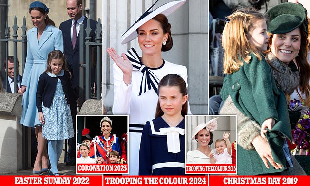 How Princess Charlotte is Kate's style mini-me: Trooping the Colour outing was just the