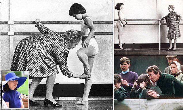 Perfect poise! Lady Sarah Chatto seen at a dance class aged 10 in pictures taken by her