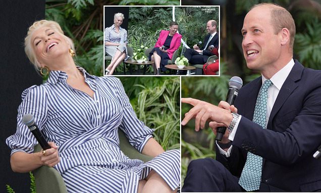 Hannah Waddingham makes cheeky quip to Prince William at his Earthshot Prize event in