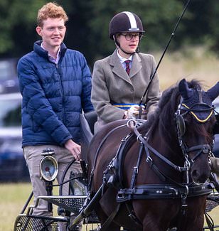 Lady Louise Windsor competes in her first ever Sandringham Horse Driving Trials with the