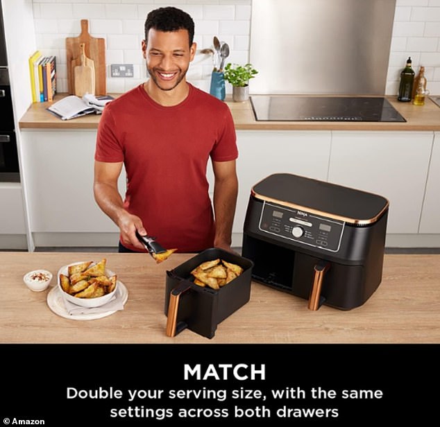 Boasting six cooking functions and with dual zone compartments so you can cook two foods two ways, it's a brilliant time saver for meal times