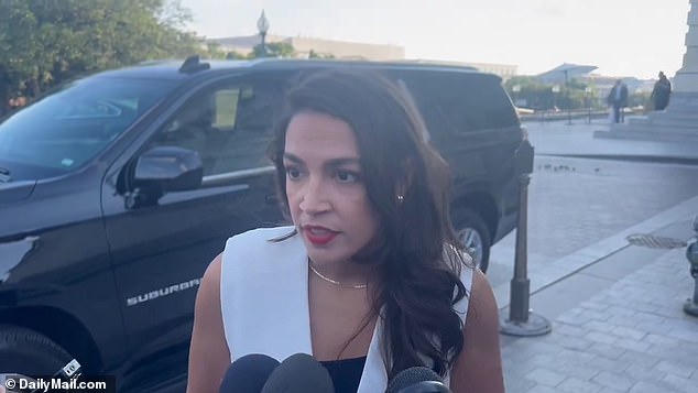 Just two weeks ago, after the disastrous CNN debate rattled Joe Biden's campaign, Ocasio-Cortez threw her complete support behind the president, saying it 'he is our nominee' and that 'the matter is closed'