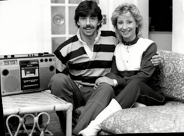 Brighton legend Mark Lawrenson pictured during his Seagulls days with girlfriend Vanessa