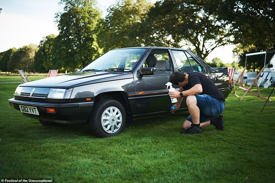 This is the only show you'll likely see someone meticulously cleaning a 1989 Proton GL Black Knight. This is the motor than one the best in show award in 2021