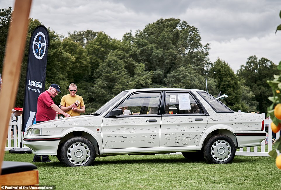 One of the big highlights of this year's event was the attendance of this car - the last Austin Montego to be produced, which was supplied from the British Motor Museum's collection. It's signed by the assembly line that built it