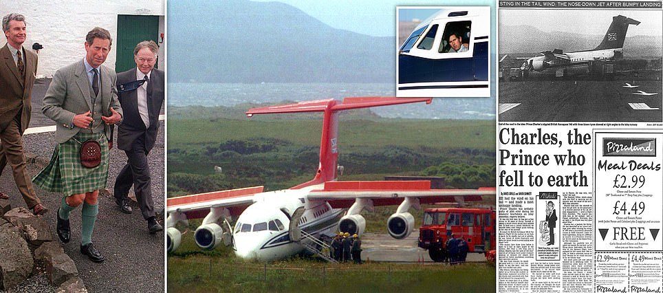 King Charles burst three tyres of royal jet in £1million plane crash in 1994