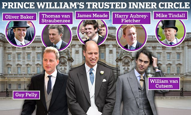 Prince William's inner circle: How 'VC', 'Zipper lips' Baker and 'court jester' Pelly are