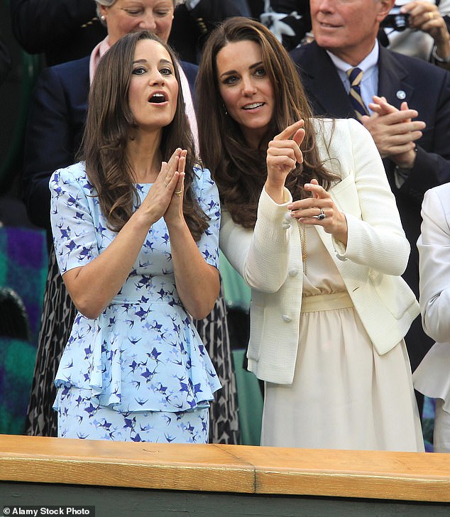 Pippa has always been a loyal supporter of her sister Kate, the pair are pictured watching tennis together in 2012