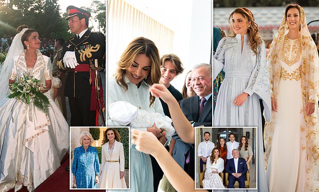 Glamorous Queen Rania of Jordan celebrates 54th birthday just weeks after welcoming first