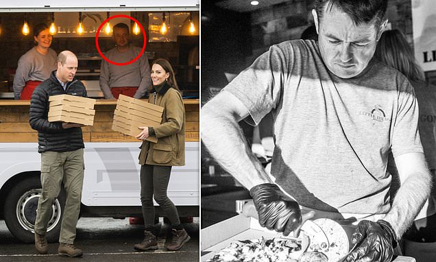 William and Kate pay touching tribute to 'hugely-dedicated' pizza-seller they met on