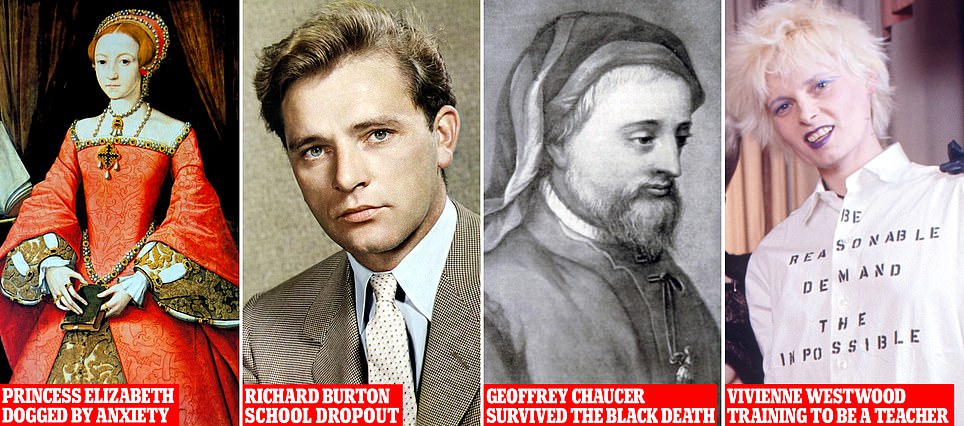 Chin up! How at 18 Queen Elizabeth I was dogged by anxiety, Richard Burton was a school