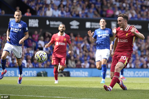 Diogo Jota opened the scoring from close range on the hour mark to put Liverpool ahead