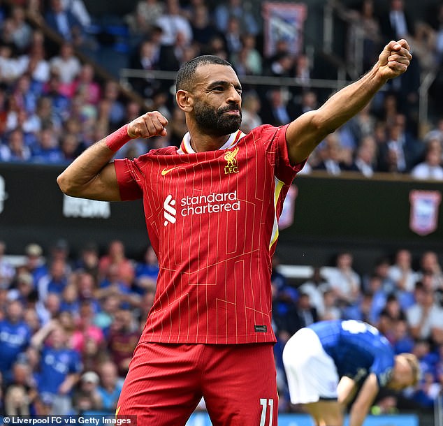 Salah has now scored nine opening-weekend goals during his prolific Premier League career