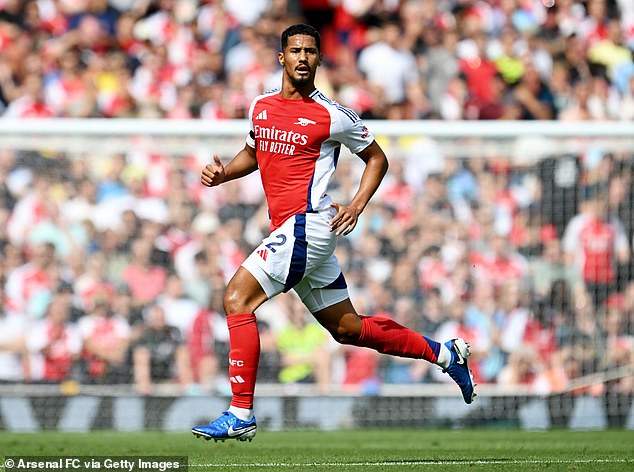 William Saliba was a strong presence at the back for Arsenal and composed on the ball