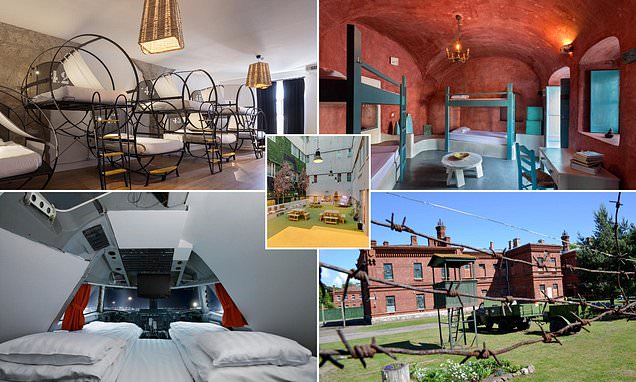 Budget doesn't have to mean bland! Five of Europe's most bizarre hostels, from a converted