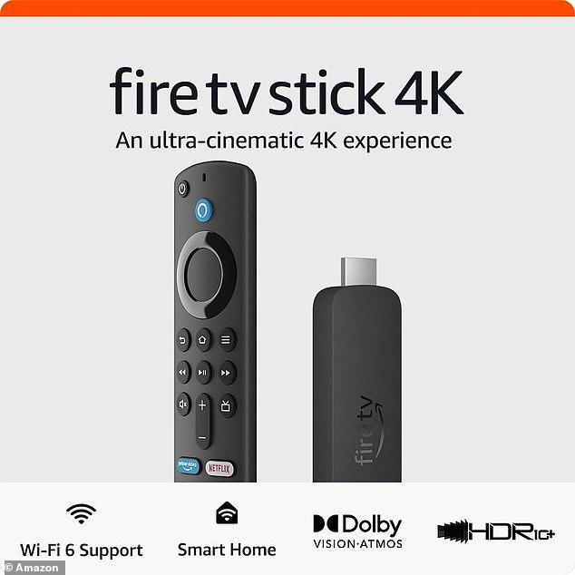 The Amazon Fire TV Stick 4K streaming device is now available with a 33 per cent discount, priced at just £39.99