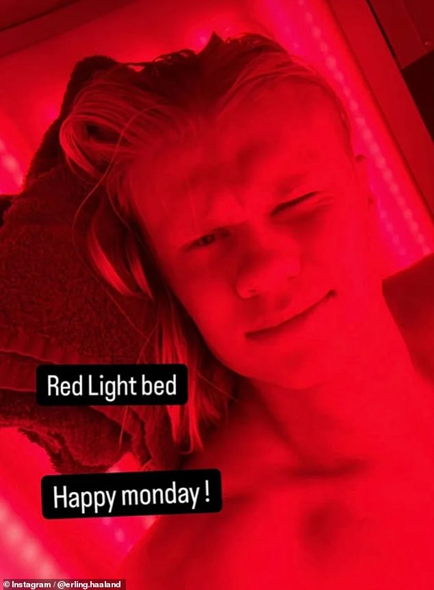 Now the top goalscorer has also shared extra insight into his daily routine, last week sharing photos of a £15,000 red-light therapy bed