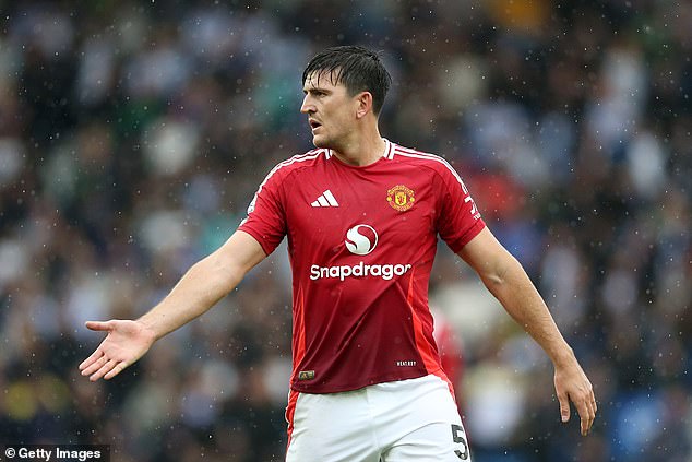 Harry Maguire was partially to blame for Brighton's opening goal in the first half