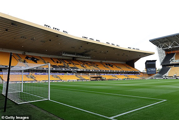 WOLVERHAMPTON, ENGLAND - AUGUST 25: General view inside the stadium prior to the Premier League match between Wolverhampton Wanderers FC and Chelsea FC at Molineux on August 25, 2024 in Wolverhampton, England. (Photo by David Rogers/Getty Images)