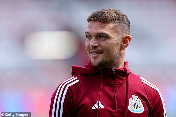 BOURNEMOUTH, ENGLAND - AUGUST 25: Kieran Trippier of Newcastle United looks on during a pitch inspection prior to the Premier League match between AFC Bournemouth and Newcastle United FC at Vitality Stadium on August 25, 2024 in Bournemouth, England. (Photo by Eddie Keogh/Getty Images)