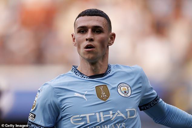 Foden missed City's win over Ipswich last week through illness and will be absent this weekend