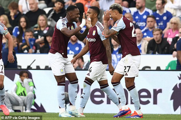 Aston Villa won 2-1 away at Leicester City in the Premier League on Saturday afternoon